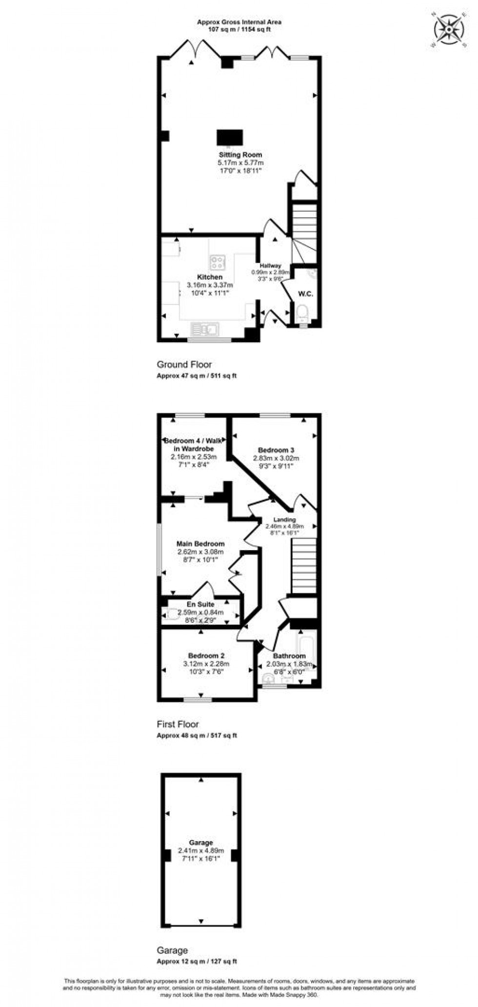 Floorplan for Bayfields, Gillingham