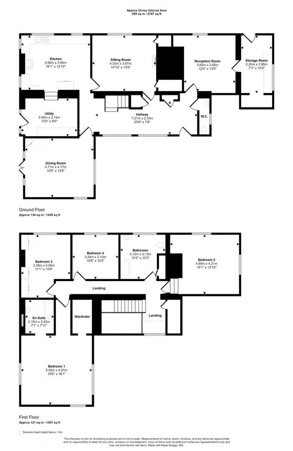 Floorplan for Boys Hill, Sherborne