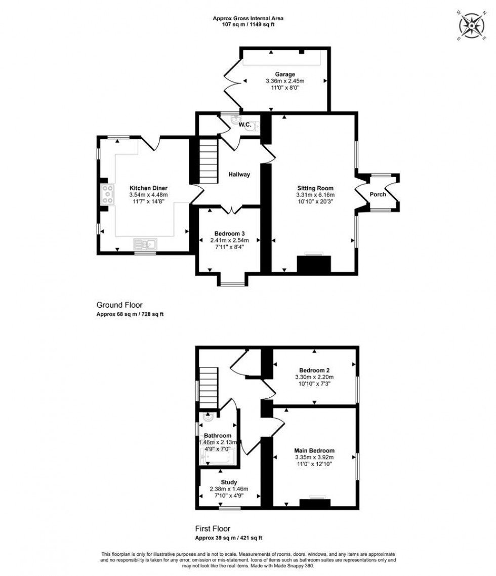 Floorplan for Tomlins Lane, Gillingham