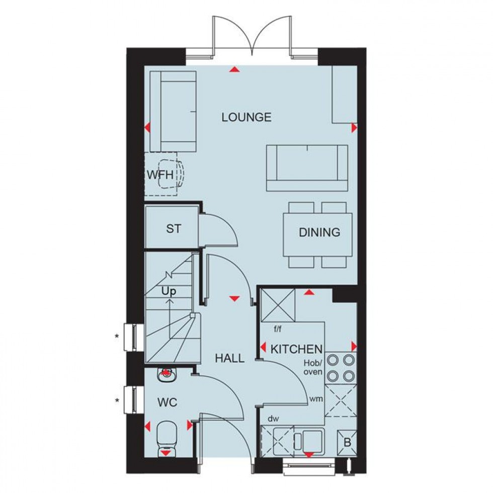 Floorplan for The Hamlets, Lower Road,, Stalbridge