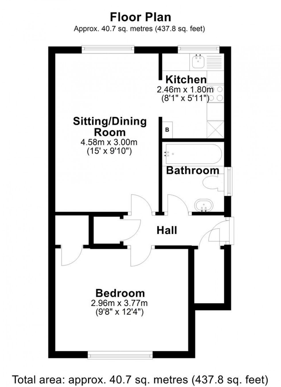 Floorplan for Shaftesbury Road, Gillingham