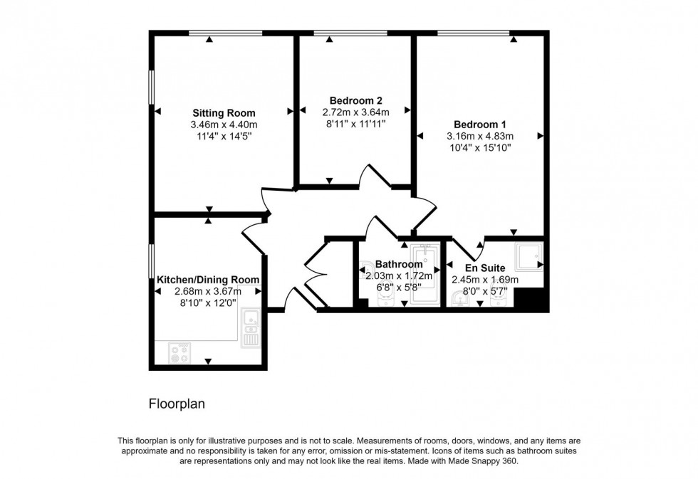 Floorplan for Drovers, Sturminster Newton