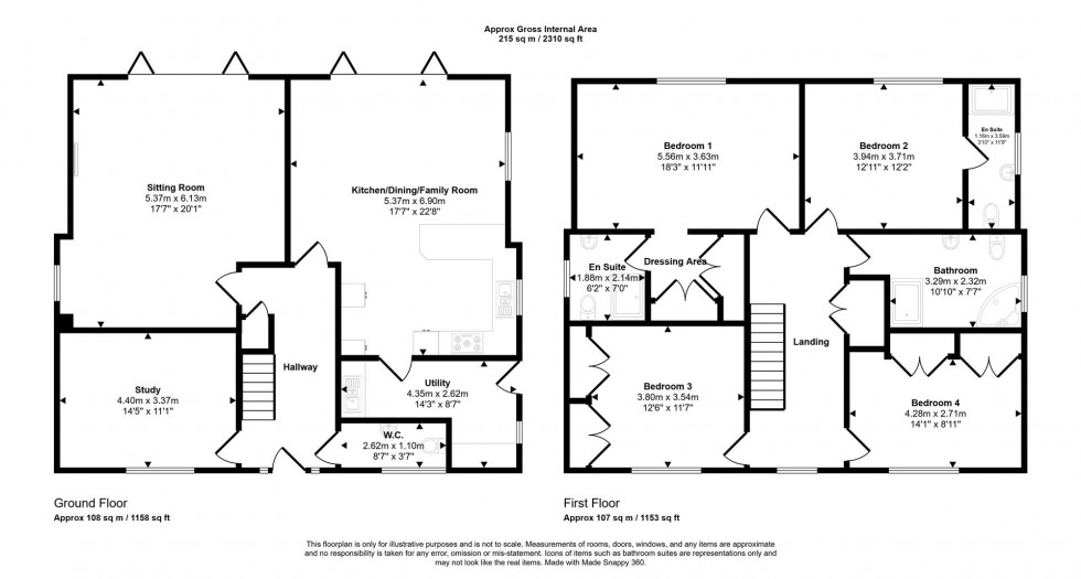 Floorplan for Rivers Corner, Sturminster Newton