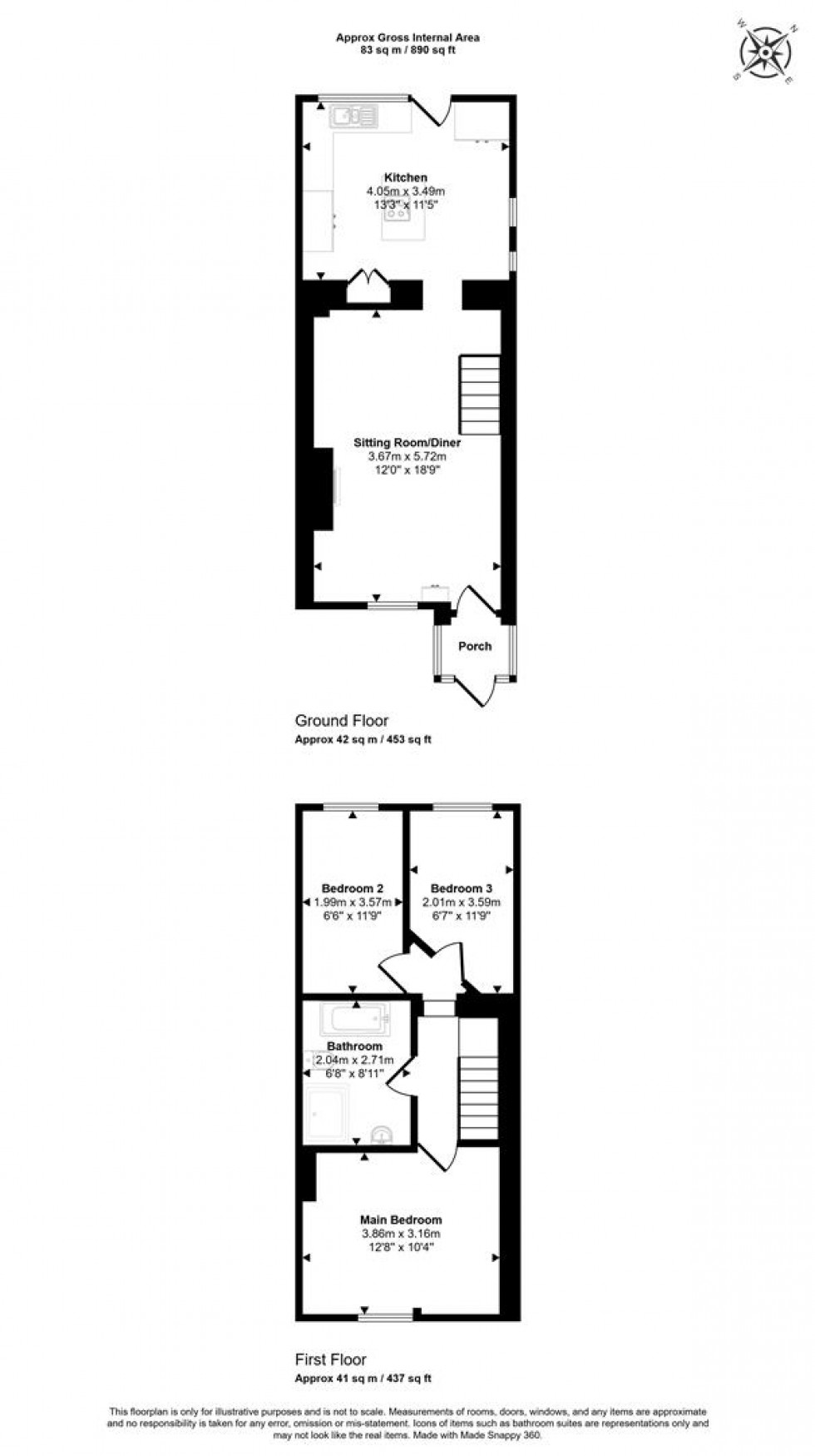 Floorplan for Buckland Newton, Dorchester