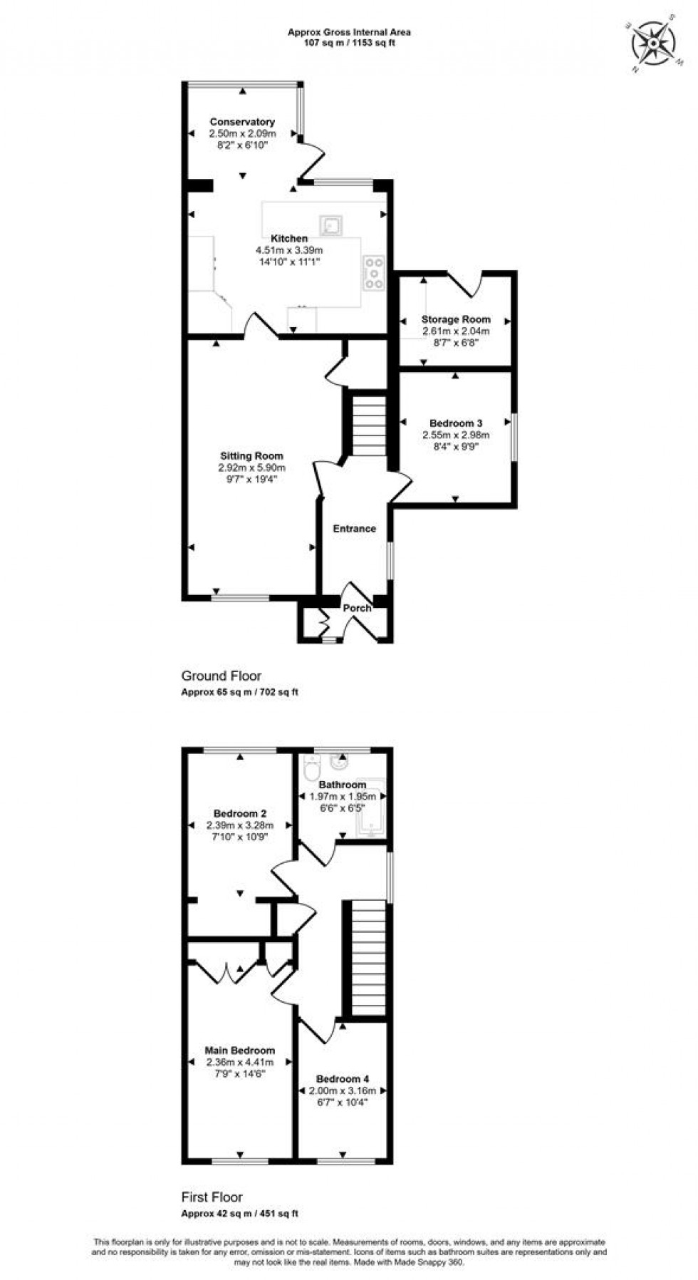 Floorplan for The Meadows, Gillingham
