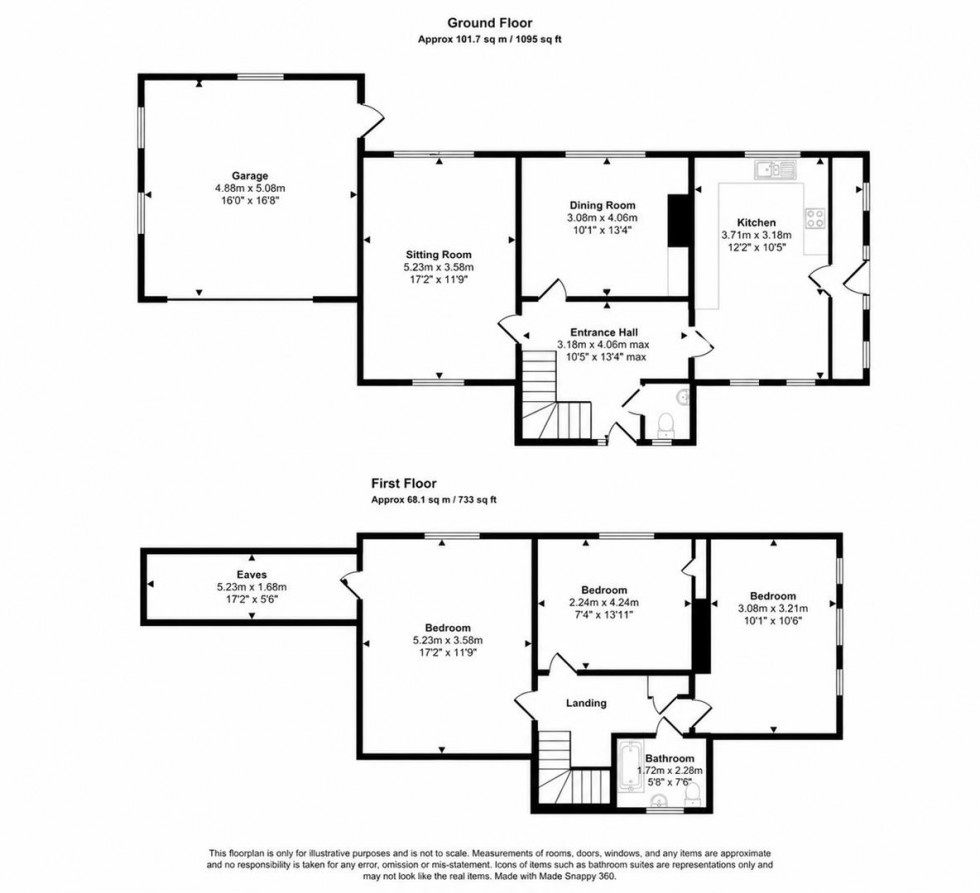 Floorplan for Long Cross, Shaftesbury