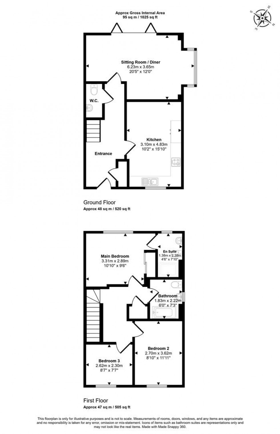 Floorplan for Shillingstone Lane, Okeford Fitzpaine, Blandford Forum