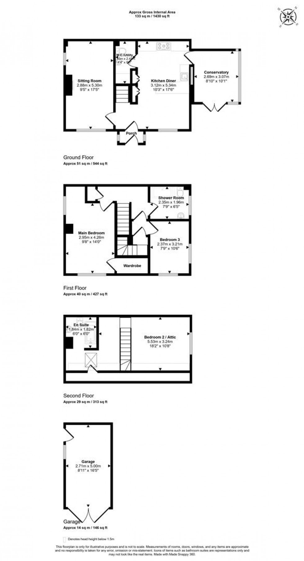 Floorplan for The Hamlet, Templecombe