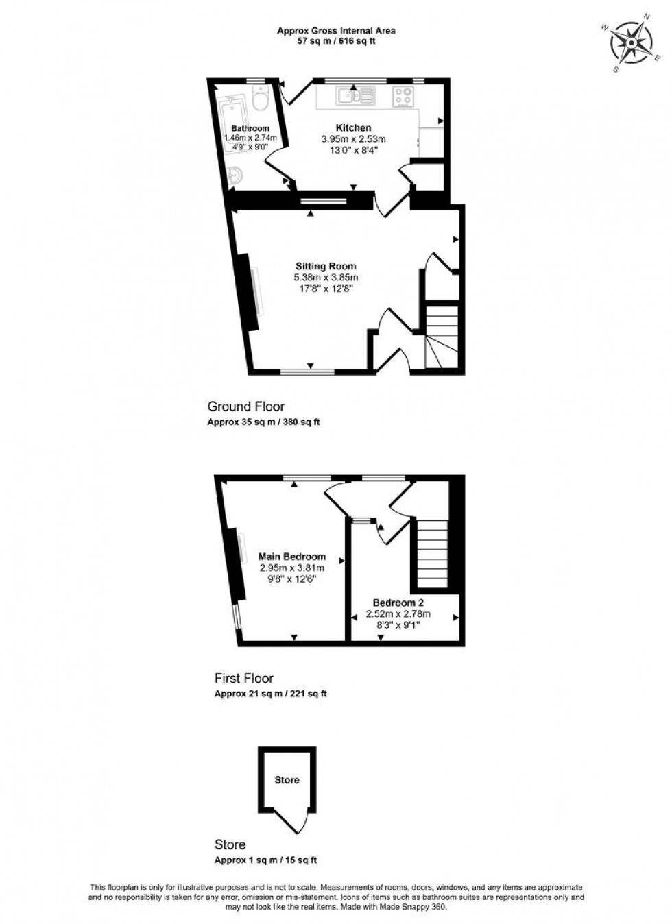 Floorplan for Vine Street, Templecombe