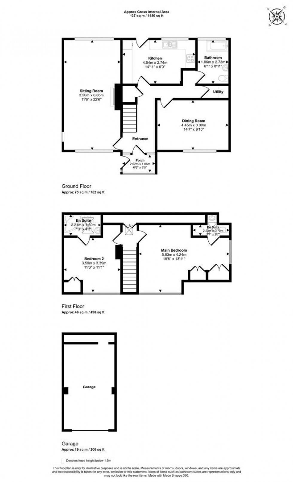 Floorplan for Barnes Close, Marnhull, Sturminster Newton