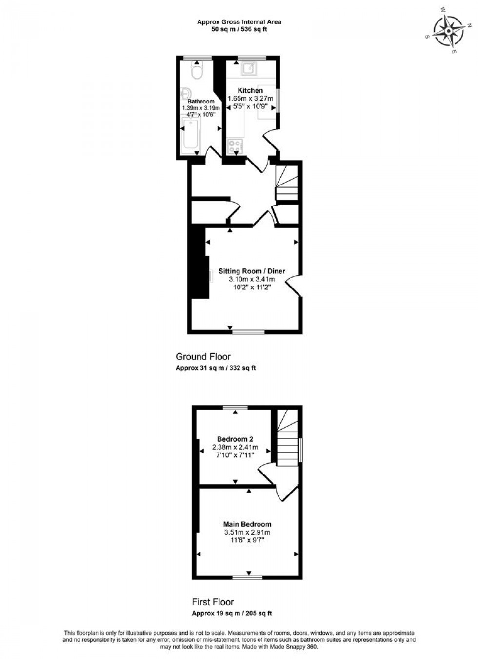 Floorplan for Upper Street, Child Okeford, Blandford Forum