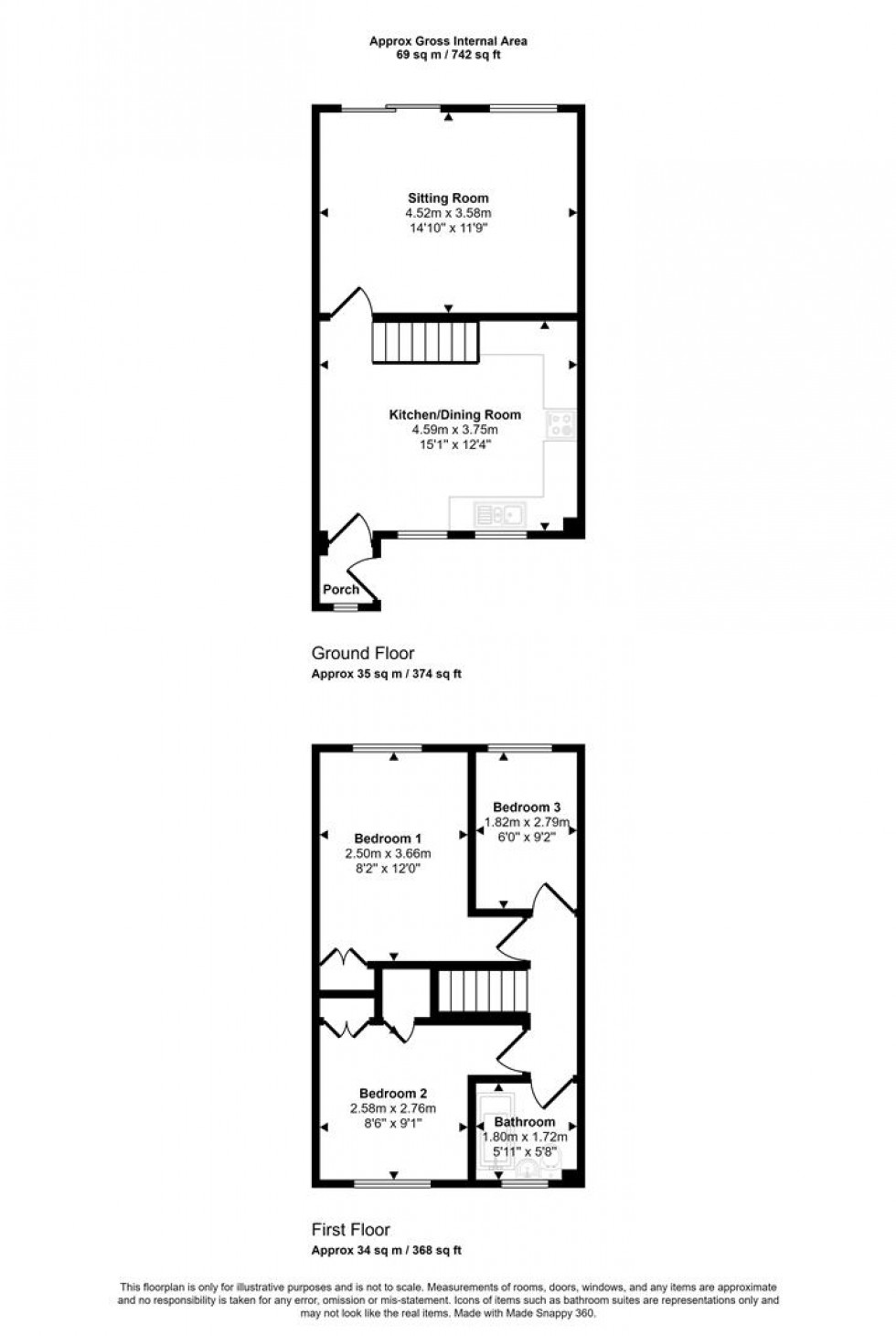 Floorplan for Cloverfields, Gillingham