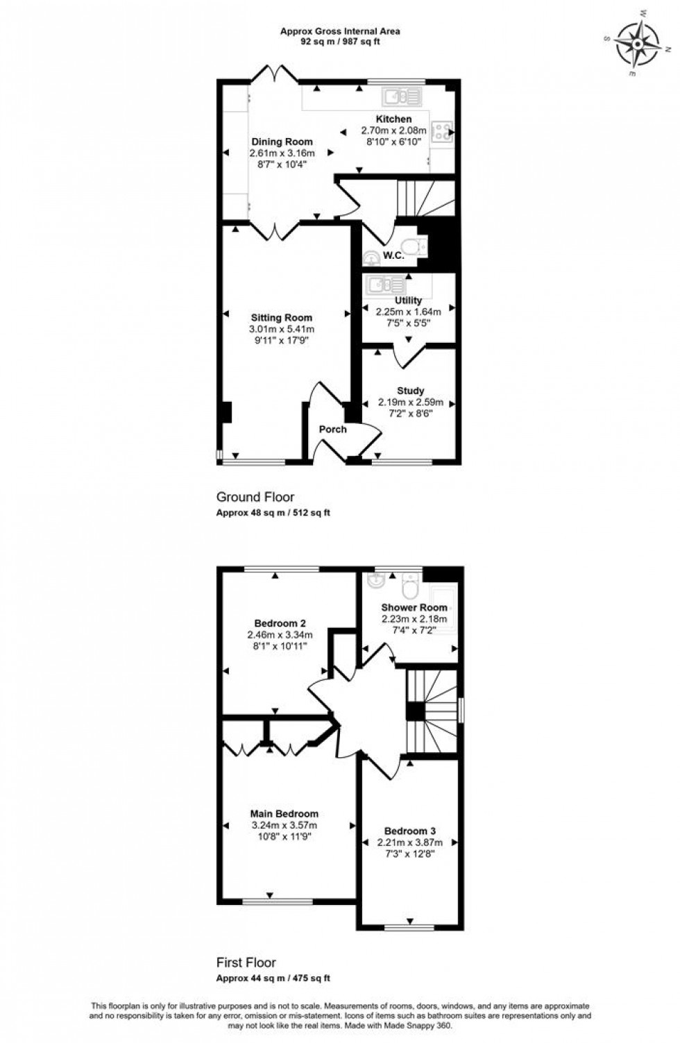 Floorplan for Bryony Gardens, Gillingham