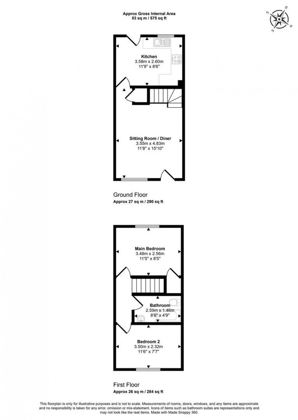 Floorplan for Cloverfields, Gillingham