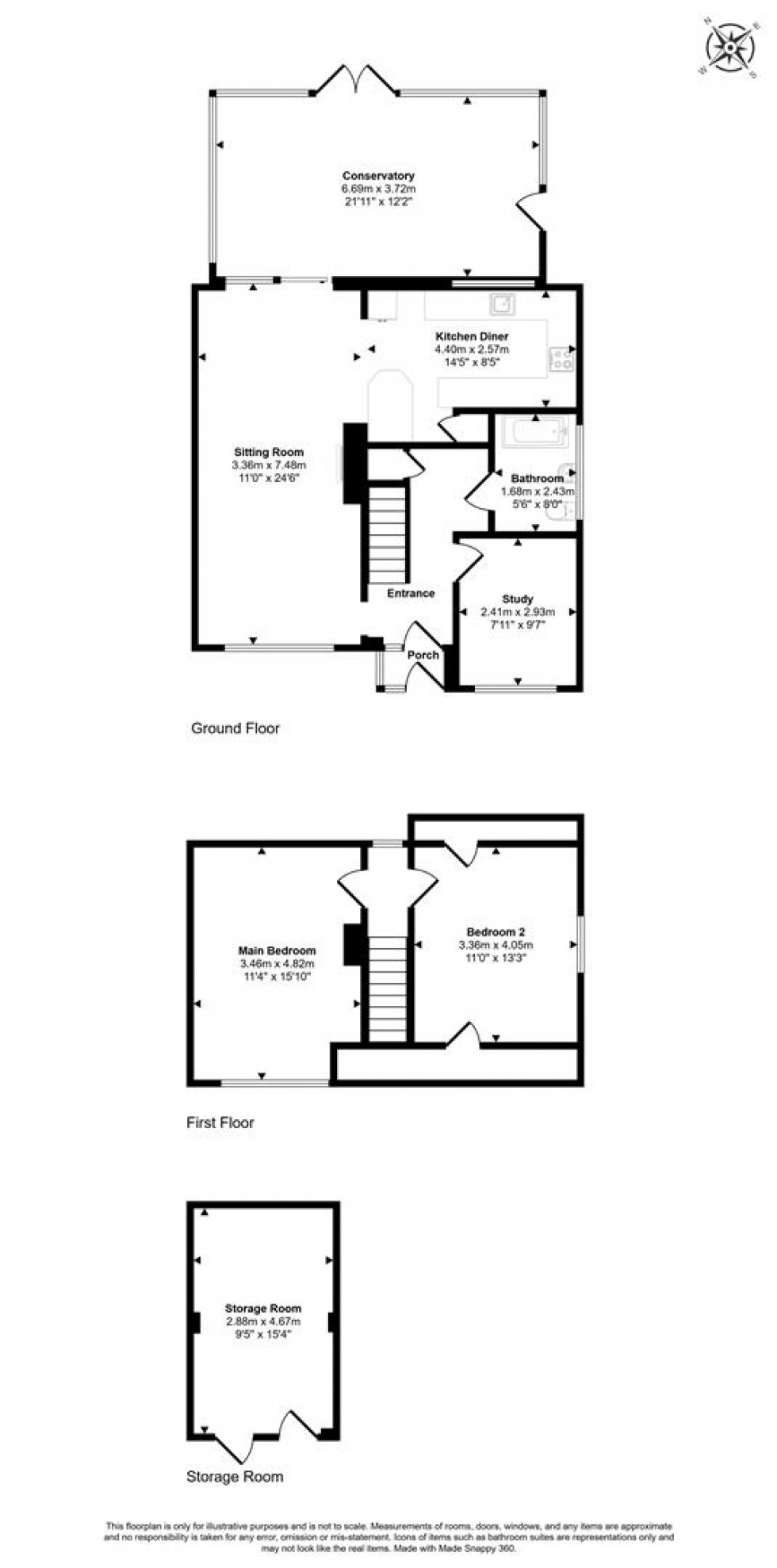 Floorplan for Hardy Close, Marnhull, Sturminster Newton