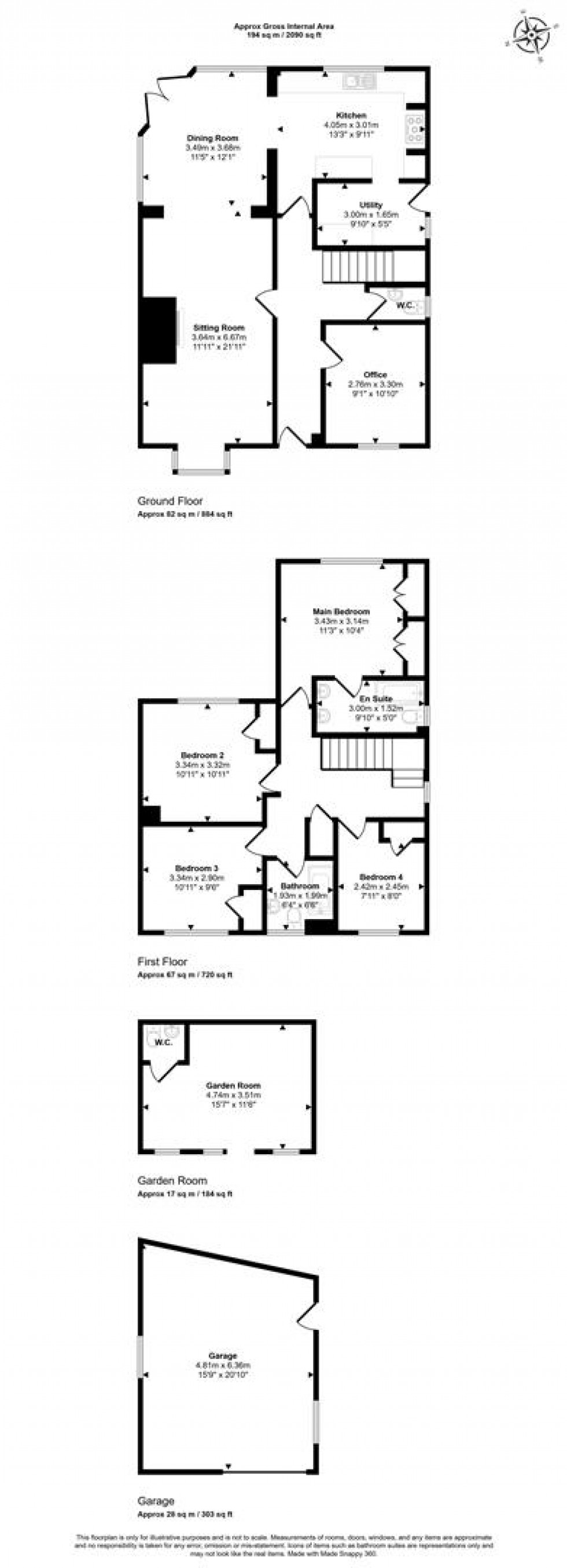 Floorplan for North Cheriton, Templecombe