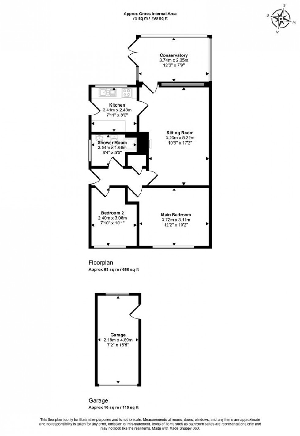 Floorplan for Lammas Close, Gillingham