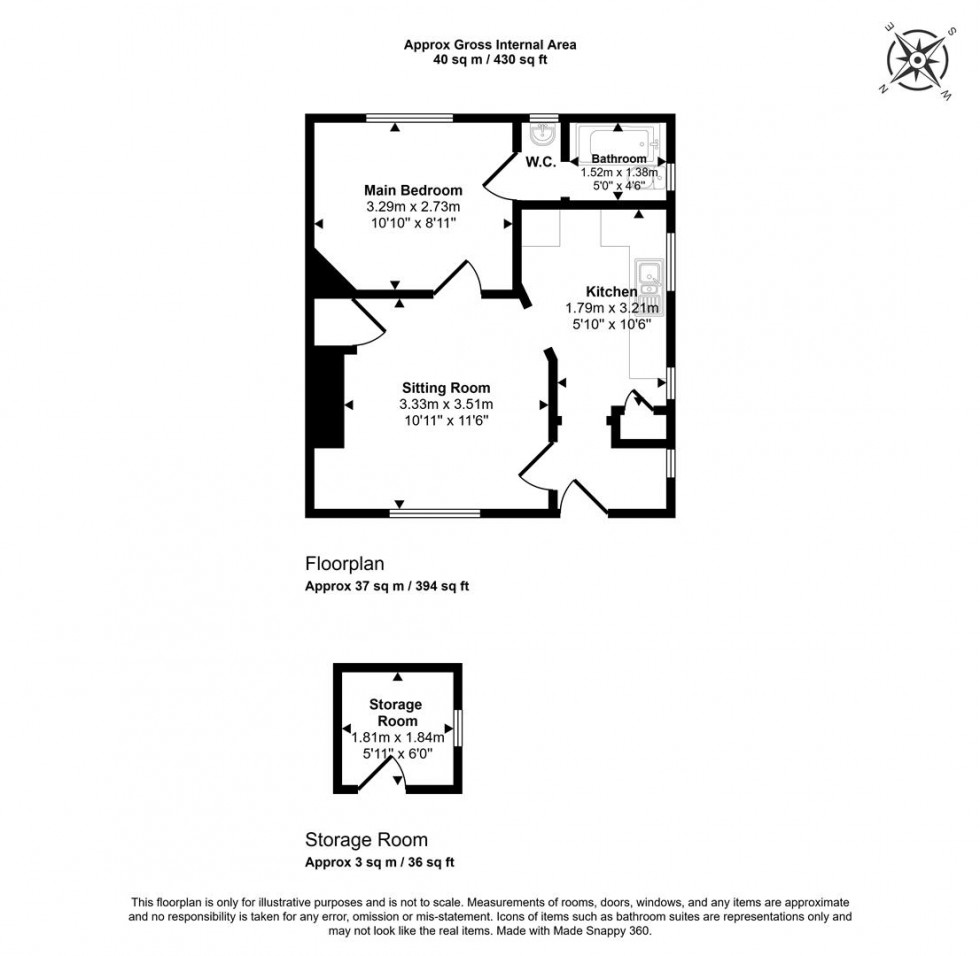 Floorplan for Hammond Street, Mappowder, Sturminster Newton