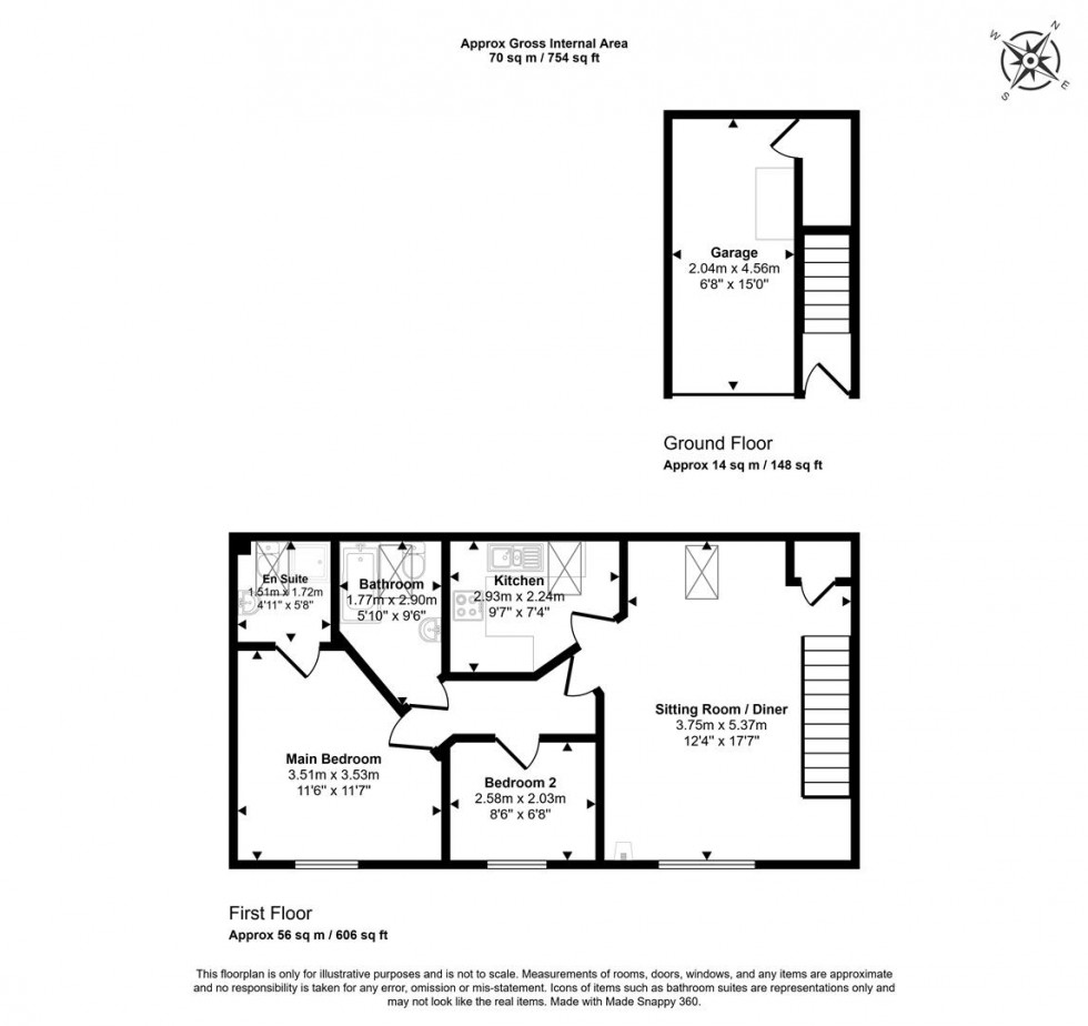Floorplan for Woodpecker Meadow, Gillingham