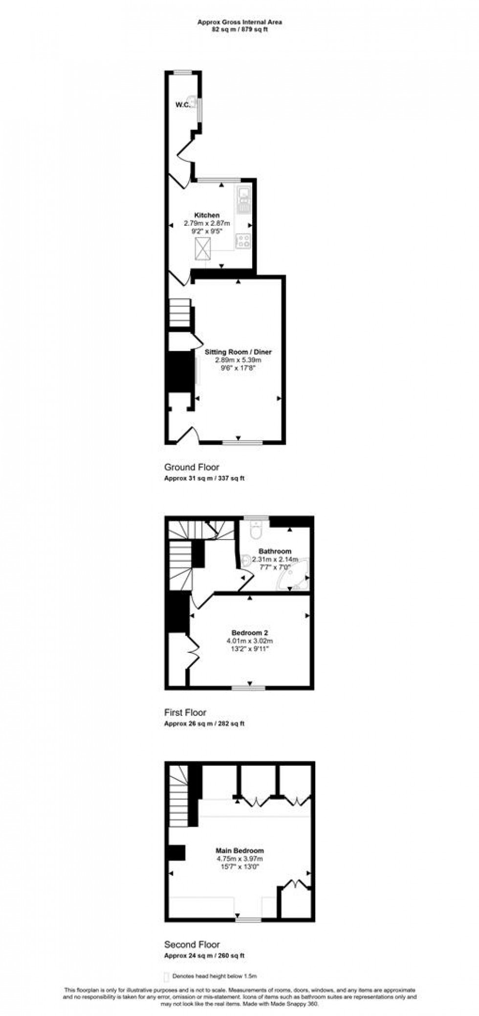 Floorplan for Bridge Street, Sturminster Newton
