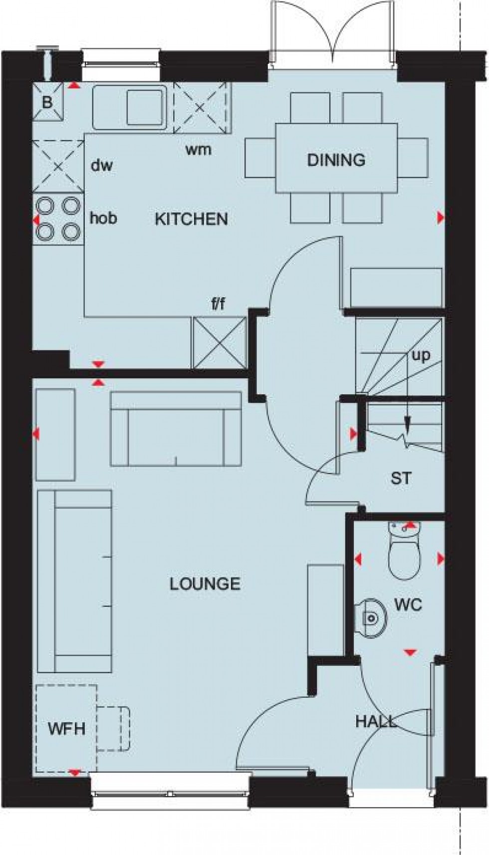 Floorplan for Romans Quarter, Common Mead Lane