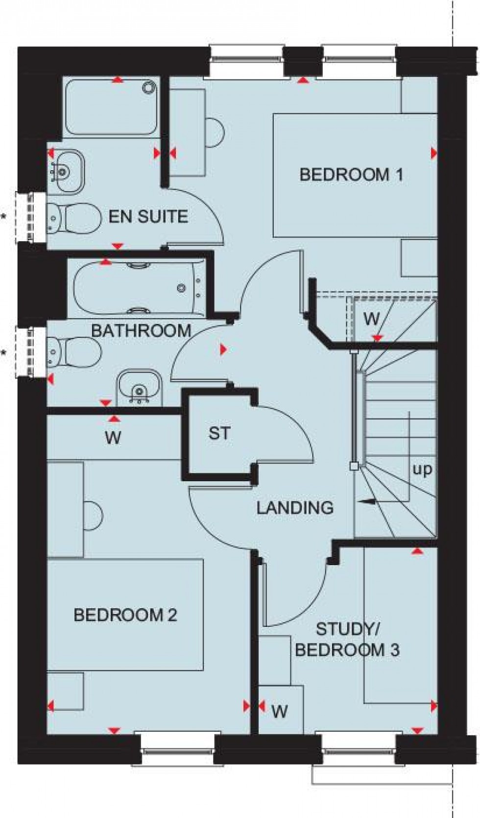 Floorplan for Romans Quarter, Common Mead Lane
