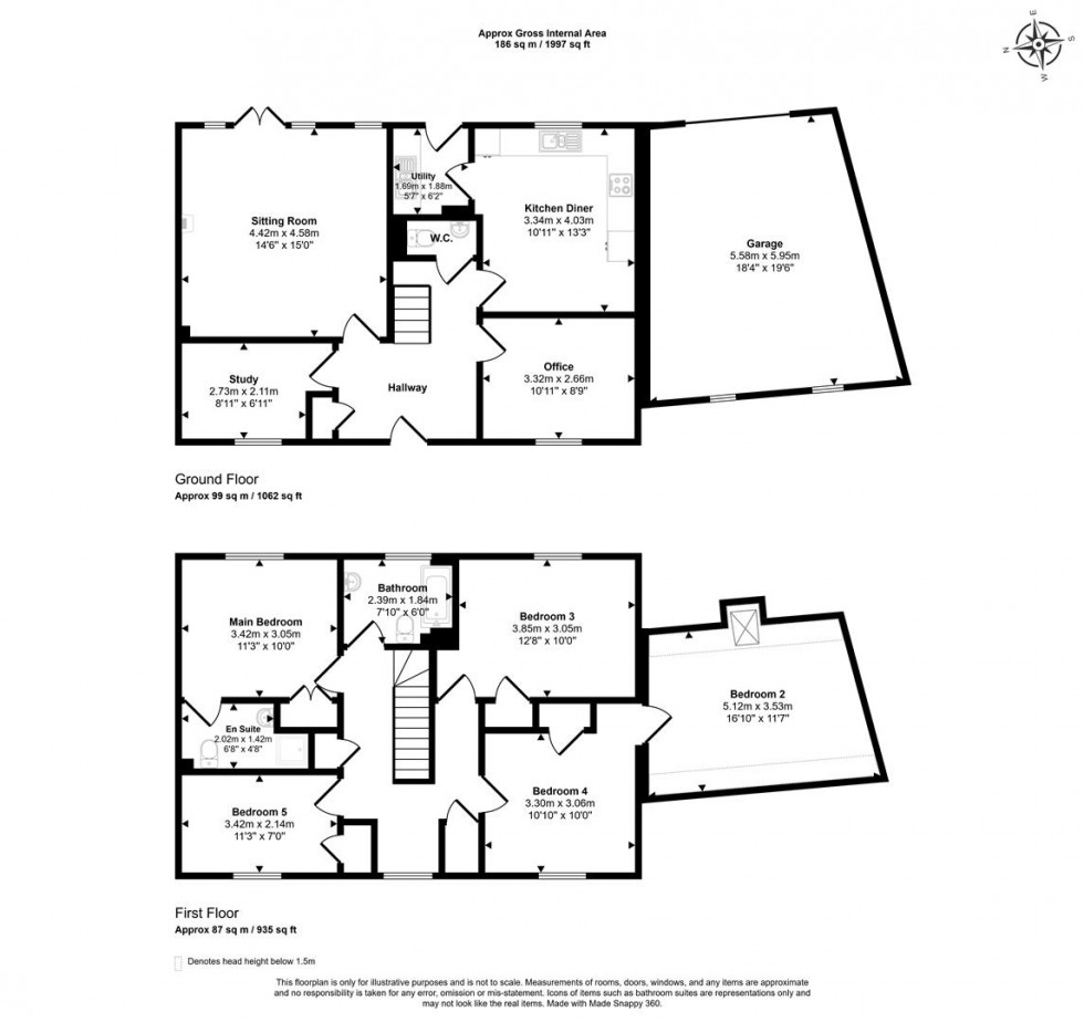 Floorplan for Hawthorn Avenue, Gillingham