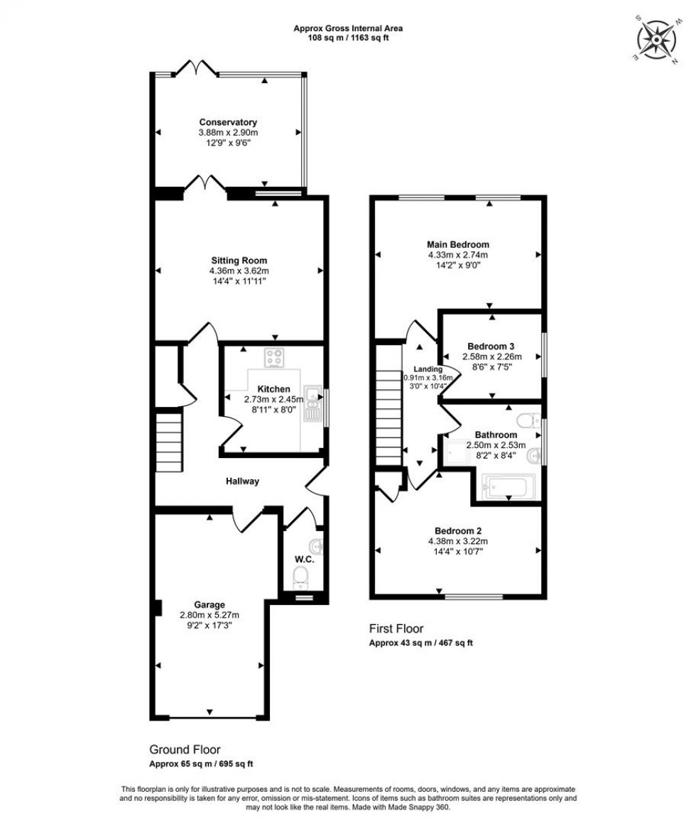 Floorplan for Westcombe, Templecombe