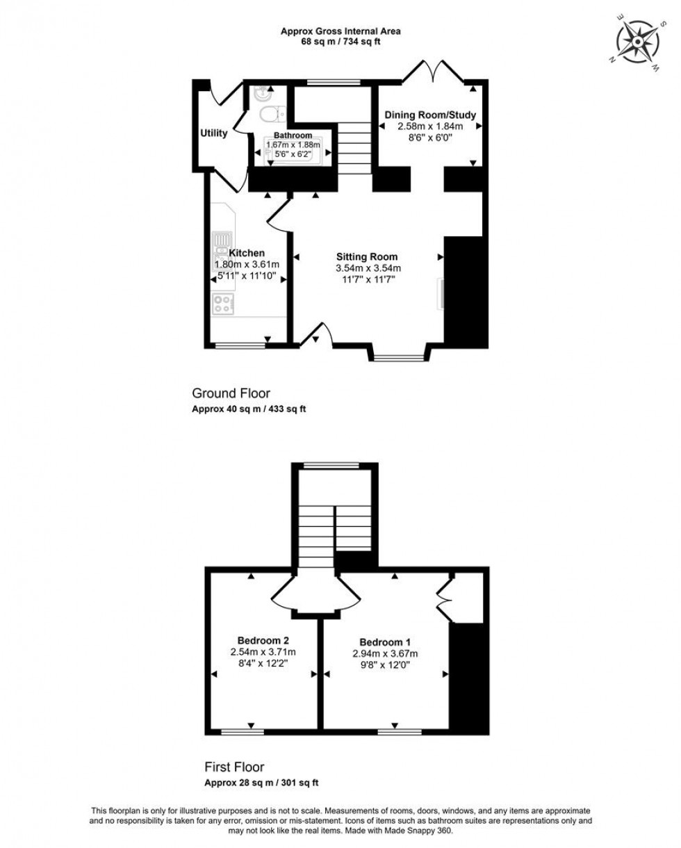 Floorplan for Partway Lane, Hazelbury Bryan, Sturminster Newton