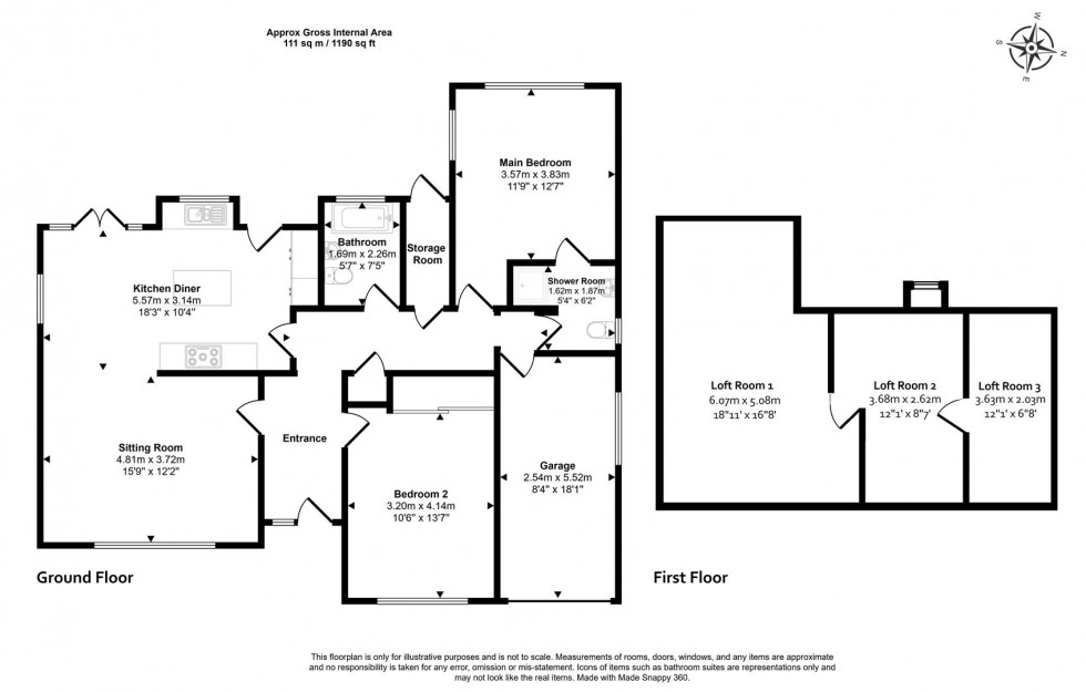 Floorplan for Knotts Close, Child Okeford, Blandford Forum