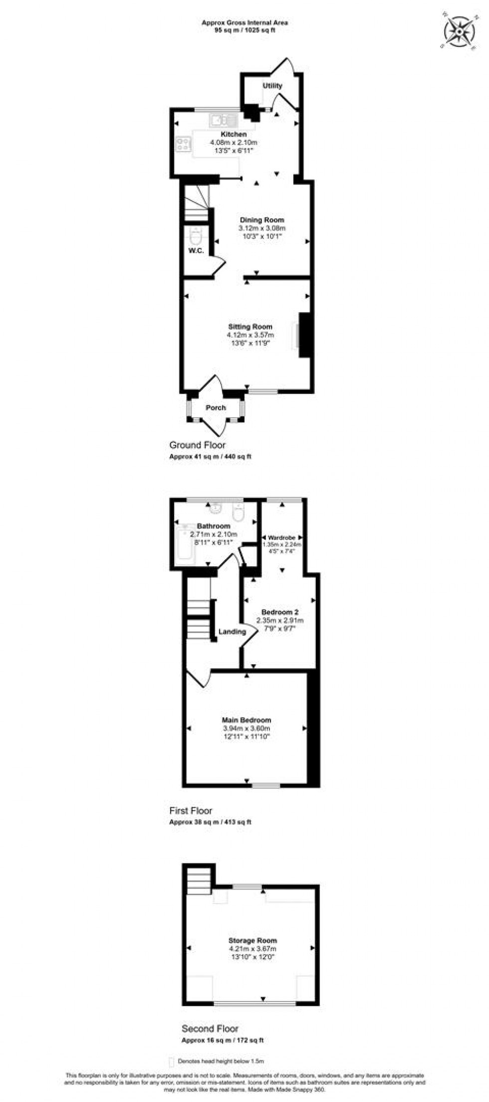 Floorplan for Railway Terrace, Gillingham