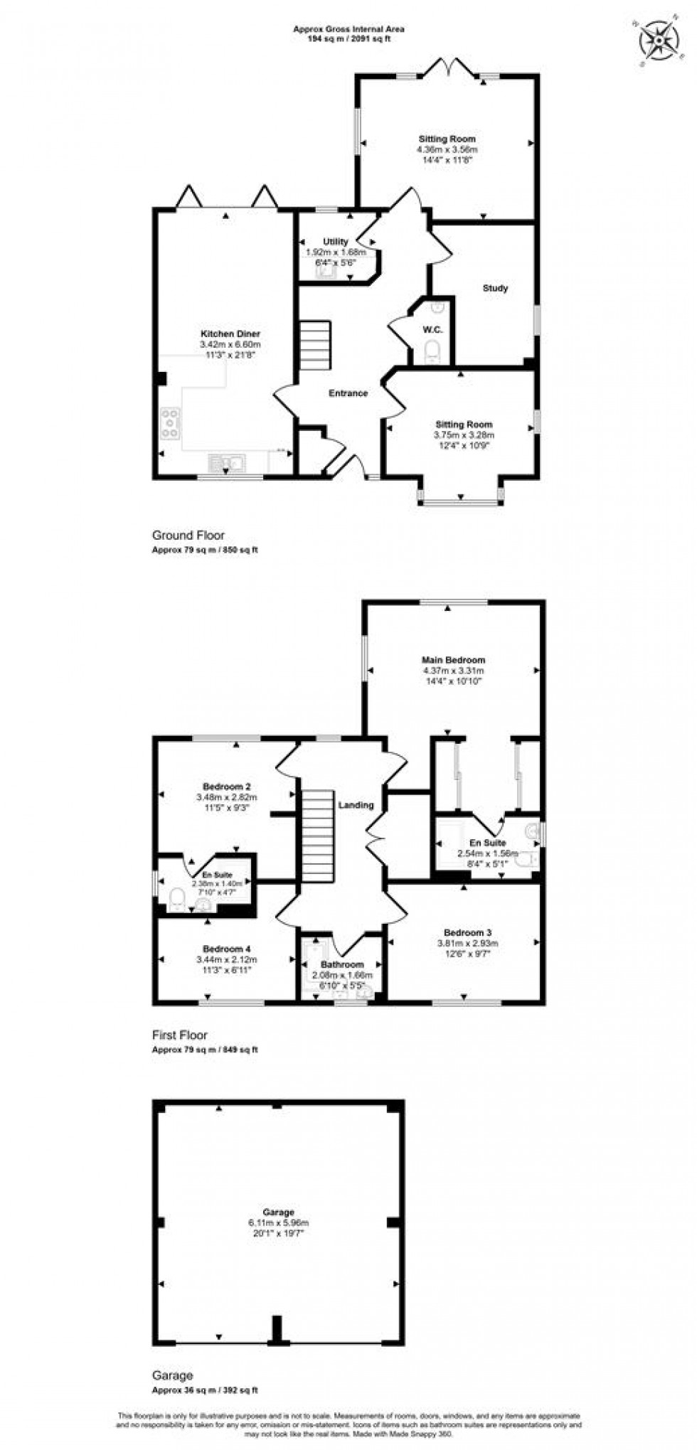 Floorplan for Home 32, The Winterbourne, Shillingstone Lane, Okeford Fitzpaine, Blandford Forum