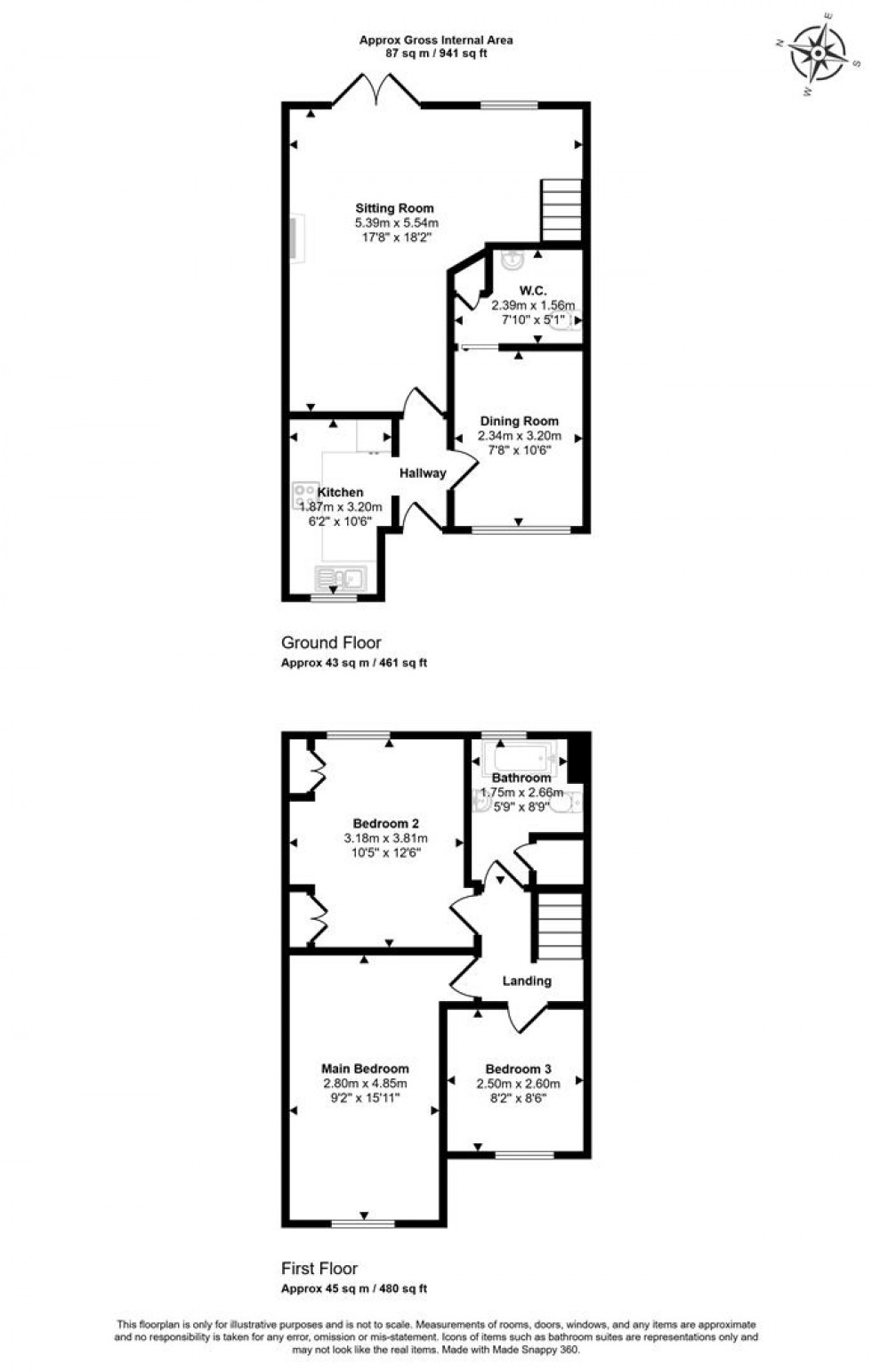 Floorplan for Cloverfields, Gillingham