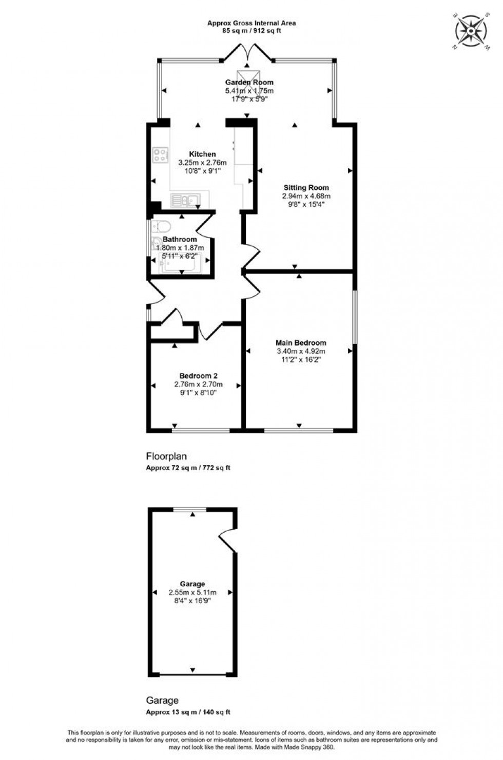 Floorplan for Robinson Heights, Stalbridge