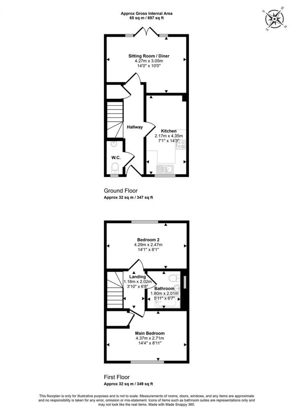 Floorplan for Woodlanders Road, Stalbridge, Sturminster Newton
