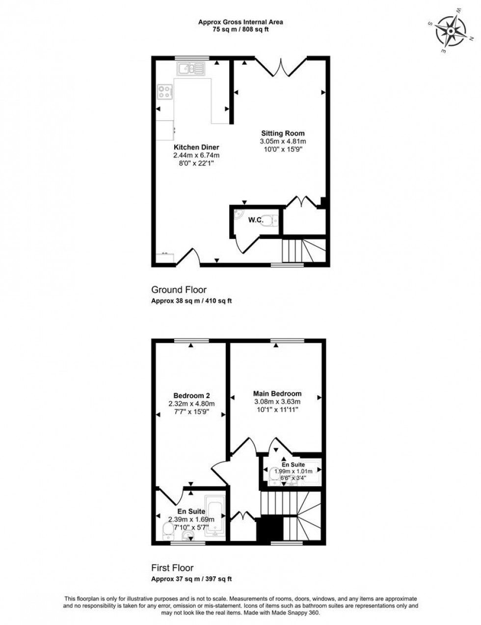 Floorplan for Back Lane, Milton On Stour, Gillingham