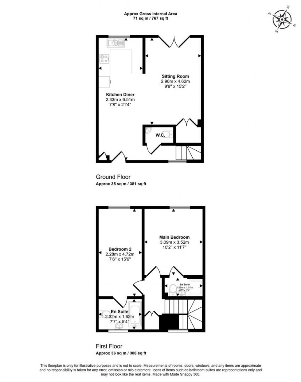 Floorplan for Back Lane, Milton On Stour, Gillingham