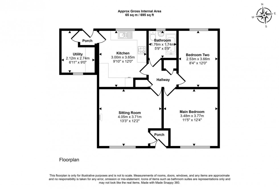 Floorplan for Filbridge Rise, Sturminster Newton