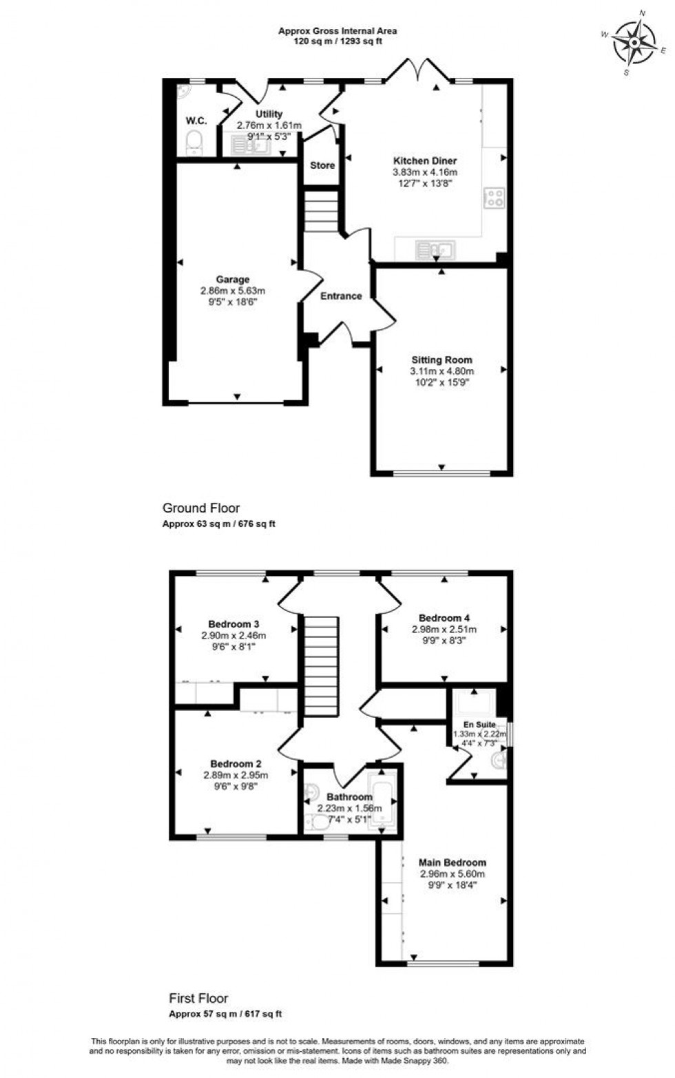 Floorplan for Tile Terrace, Gillingham