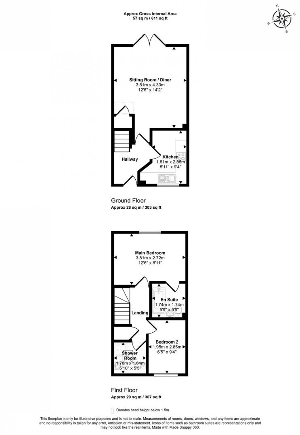 Floorplan for Coxs Close, North Cadbury, Yeovil