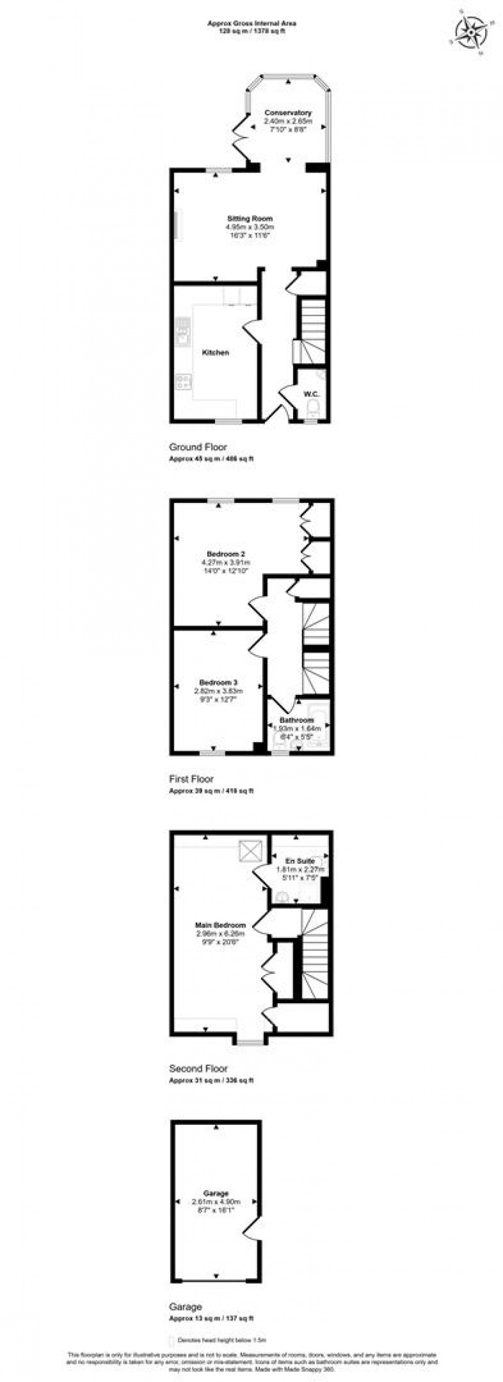 Floorplan for Caldwell Close, Shaftesbury