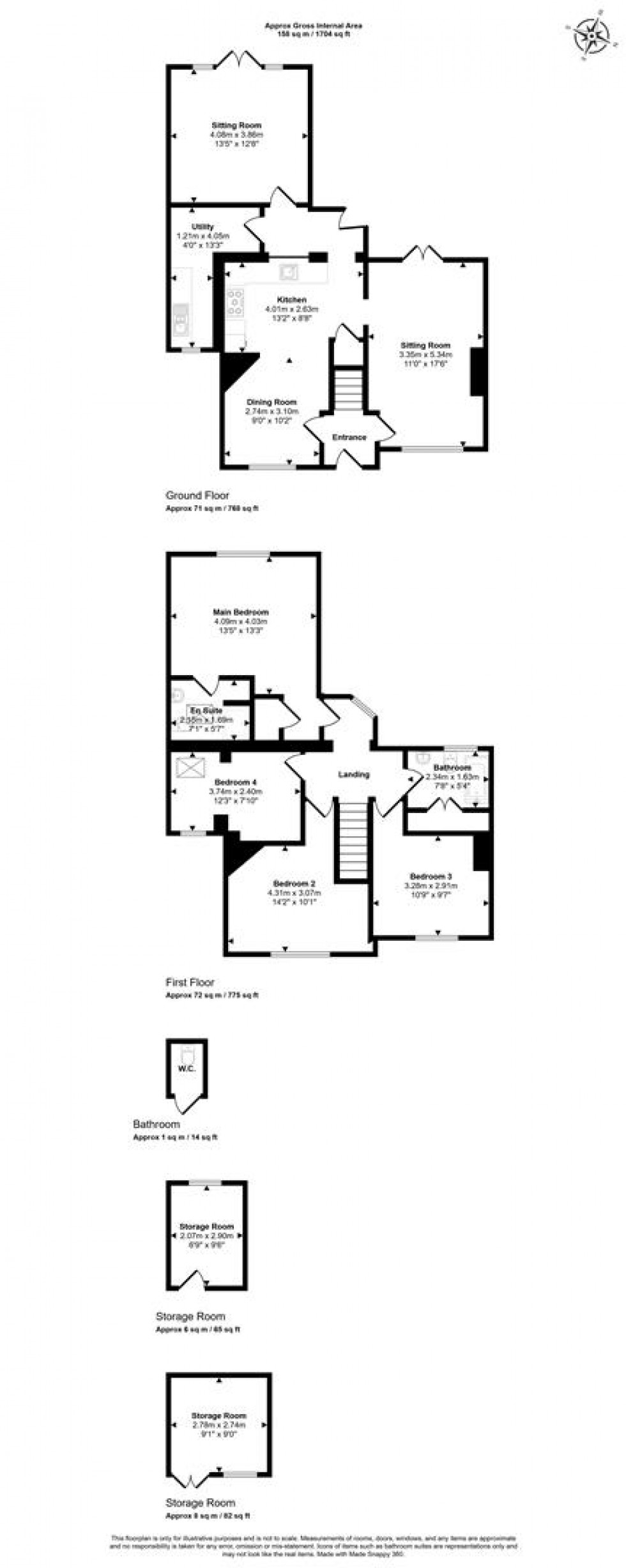 Floorplan for Thornhill Road, Stalbridge, Sturminster Newton