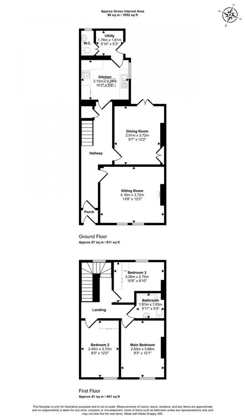 Floorplan for North Street, Milborne Port, Sherborne