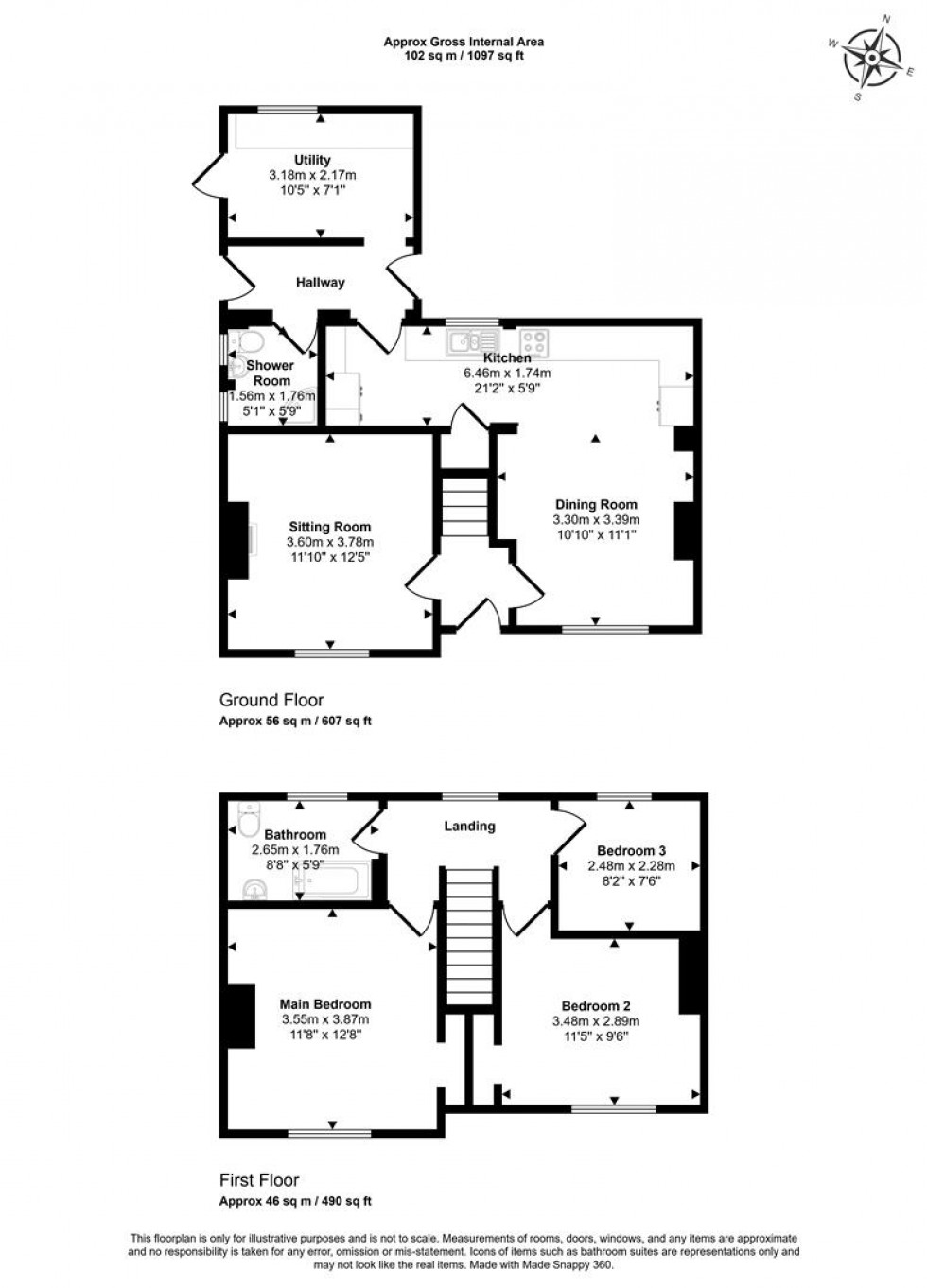 Floorplan for Barrowlea, Stalbridge, Sturminster Newton