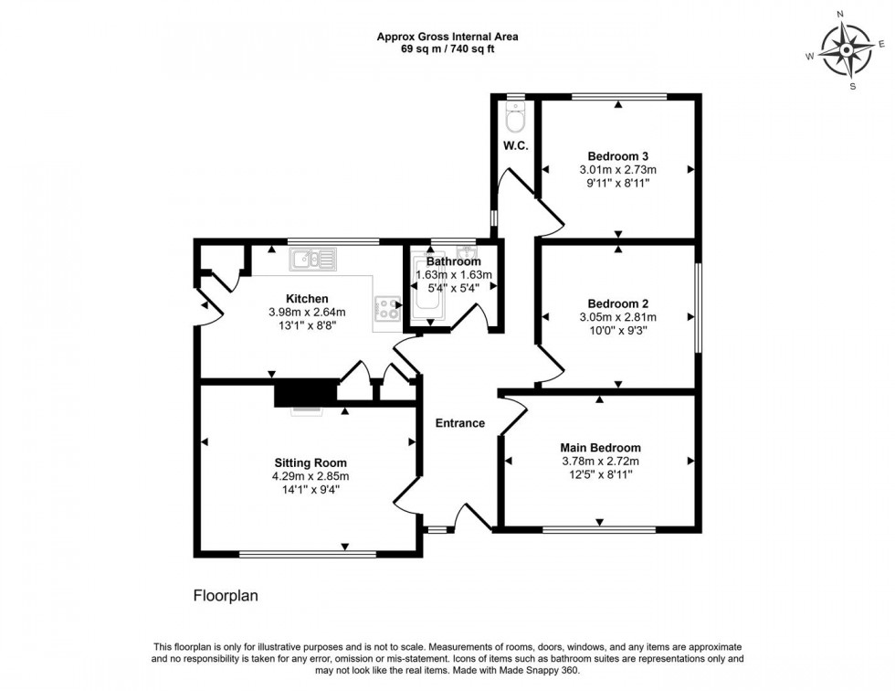 Floorplan for Edgebridge, Mere, Warminster