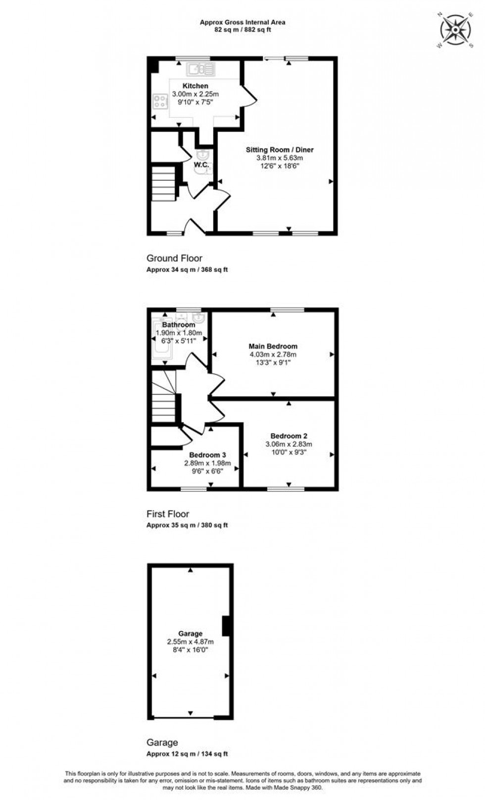 Floorplan for Church View, Gillingham