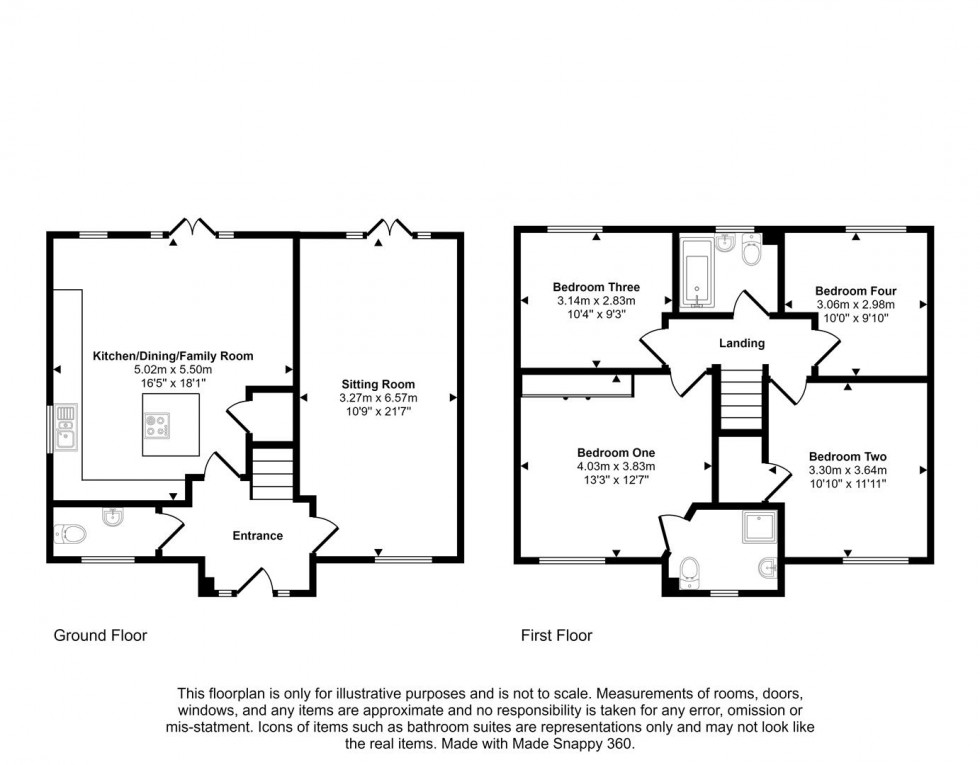 Floorplan for Lark Close, Bruton