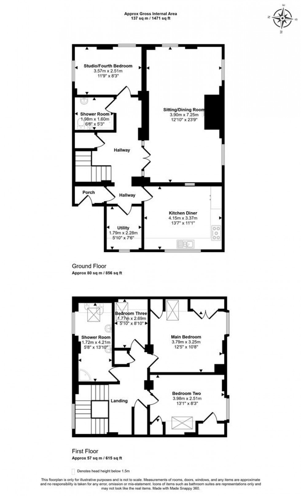 Floorplan for Lower Street, Okeford Fitzpaine BLANDFORD FORUM